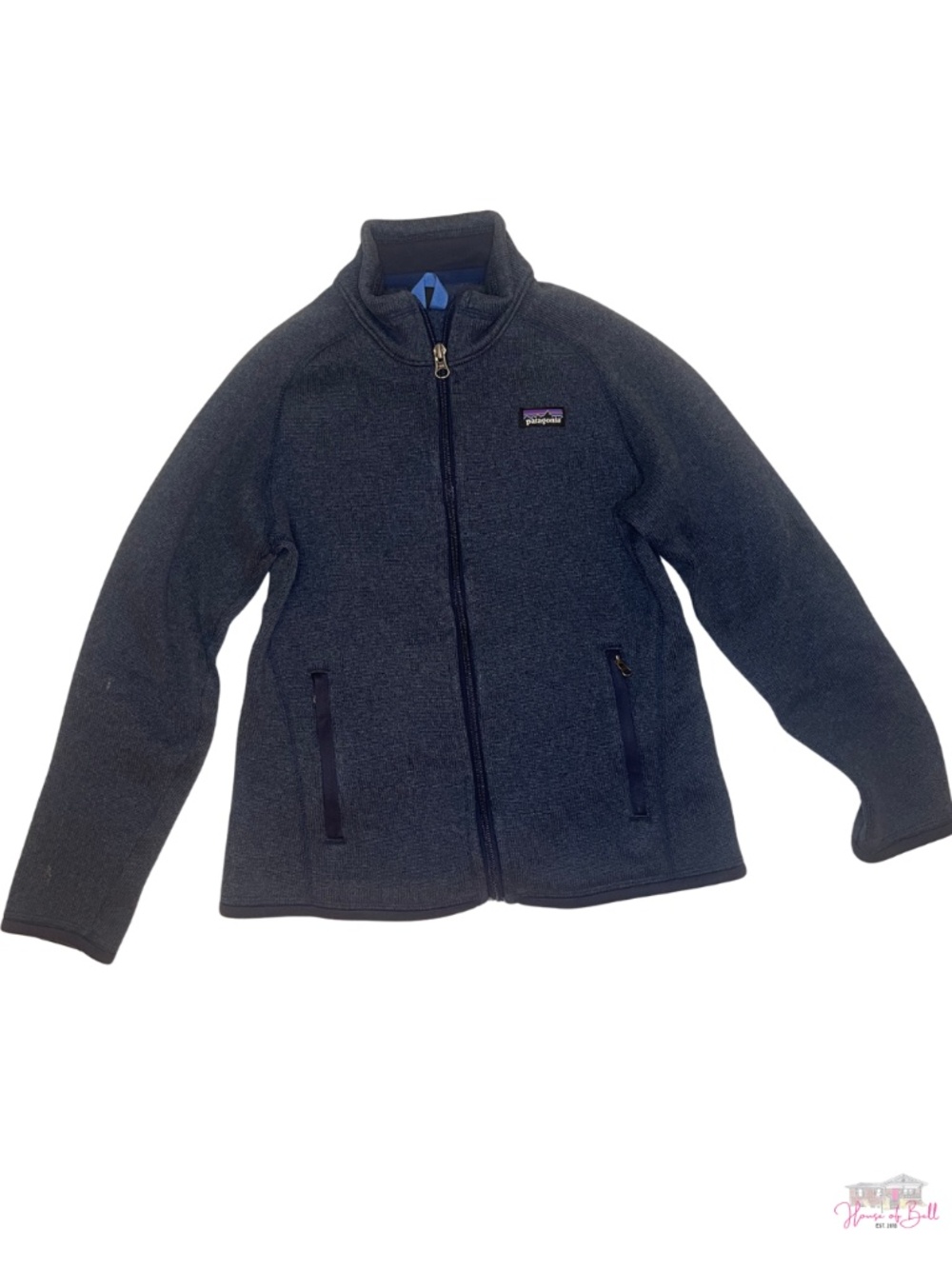 Patagonia Kids Better Sweater Full Zip Fleece Jacket Navy Blue Size M (10)